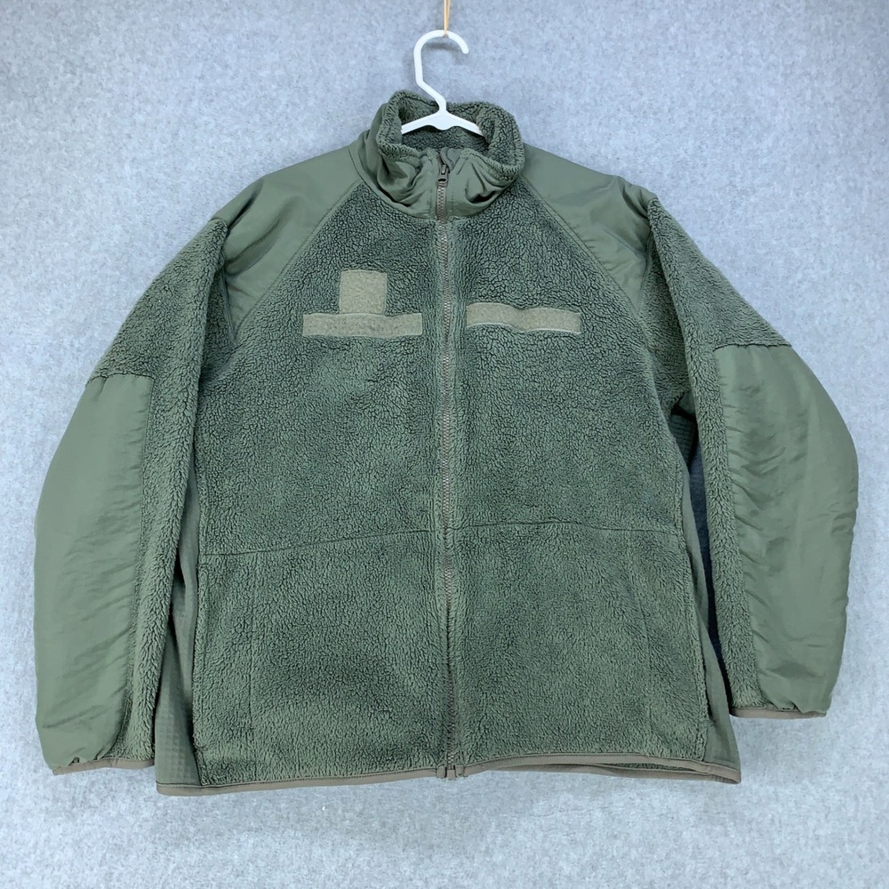 Military Polartec Fleece Jacket Mens Large Foliage Green ECWCS Gen III Level 3